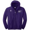 [Embroidered] ECMS Adult Full Zip Hooded Sweatshirt Thumbnail
